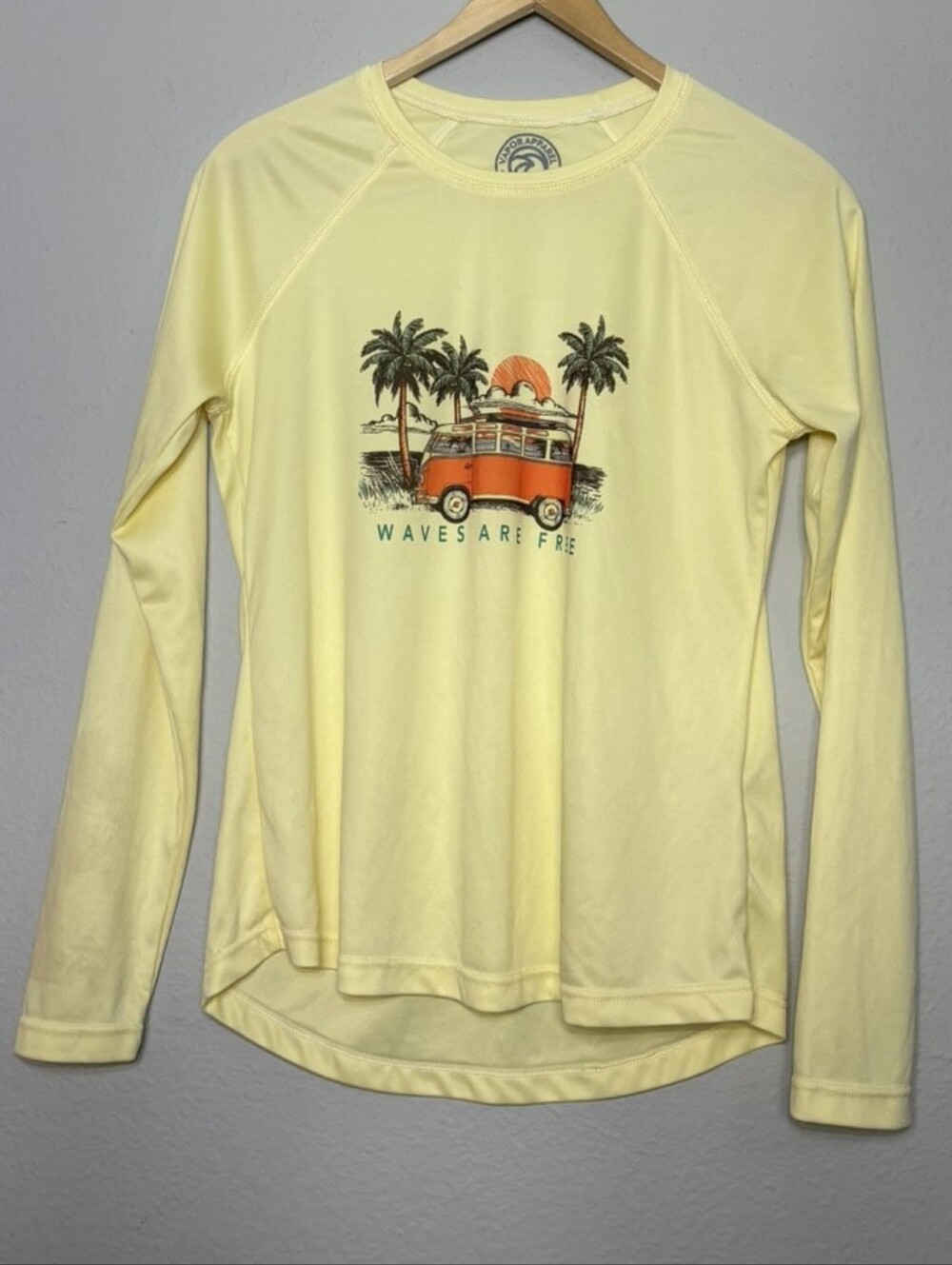 Vapor Apparel Womens |S| Yellow UPF 50+ Long Sleeve Performance Top